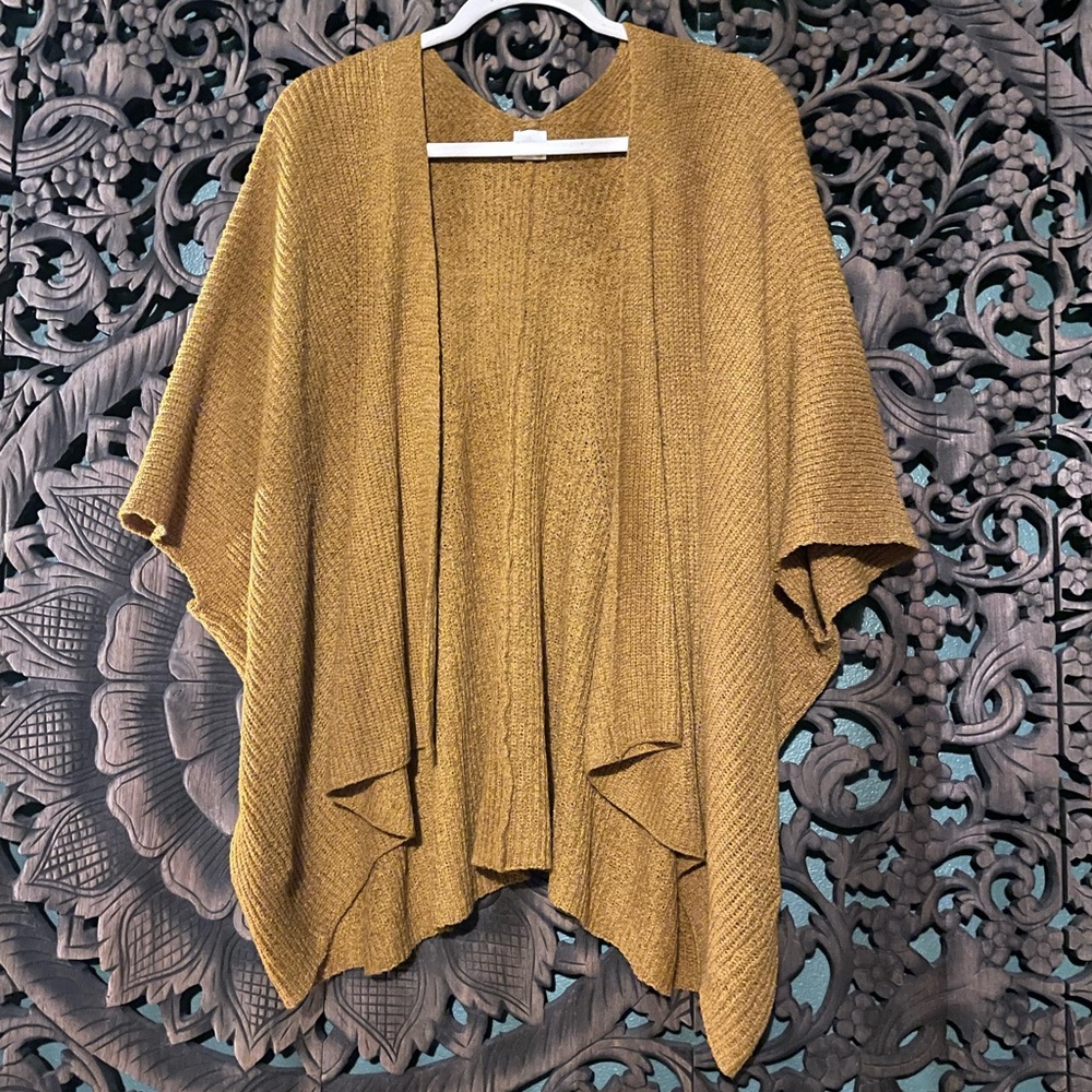 Akemi + Kin knit cardigan in golden mustard color